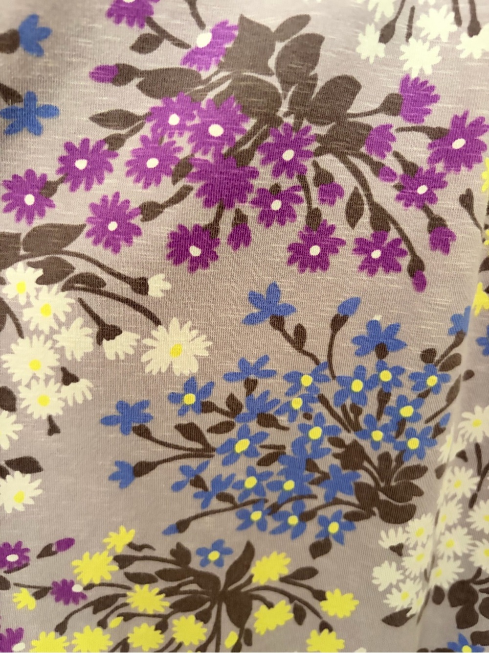 Boden Lavender Floral Faux-Wrap Midi Dress - Purple, Yellow, Blue, White - Picture 3 of 5